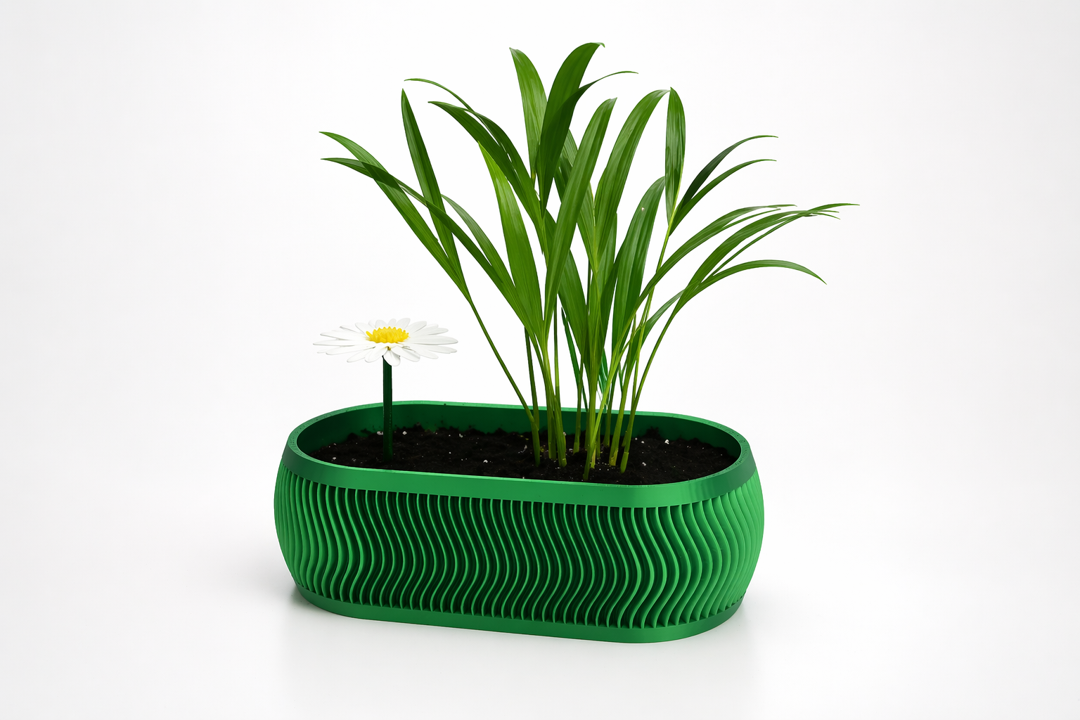 Ghiveci Decorativ 3D – Wave Design | Modern & Minimal
