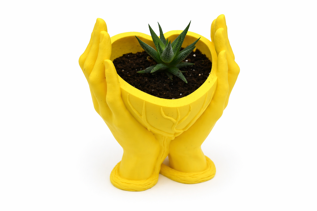 Bol Decorativ 3D – Heart Hands | Cadou Simbolic & Design Artistic