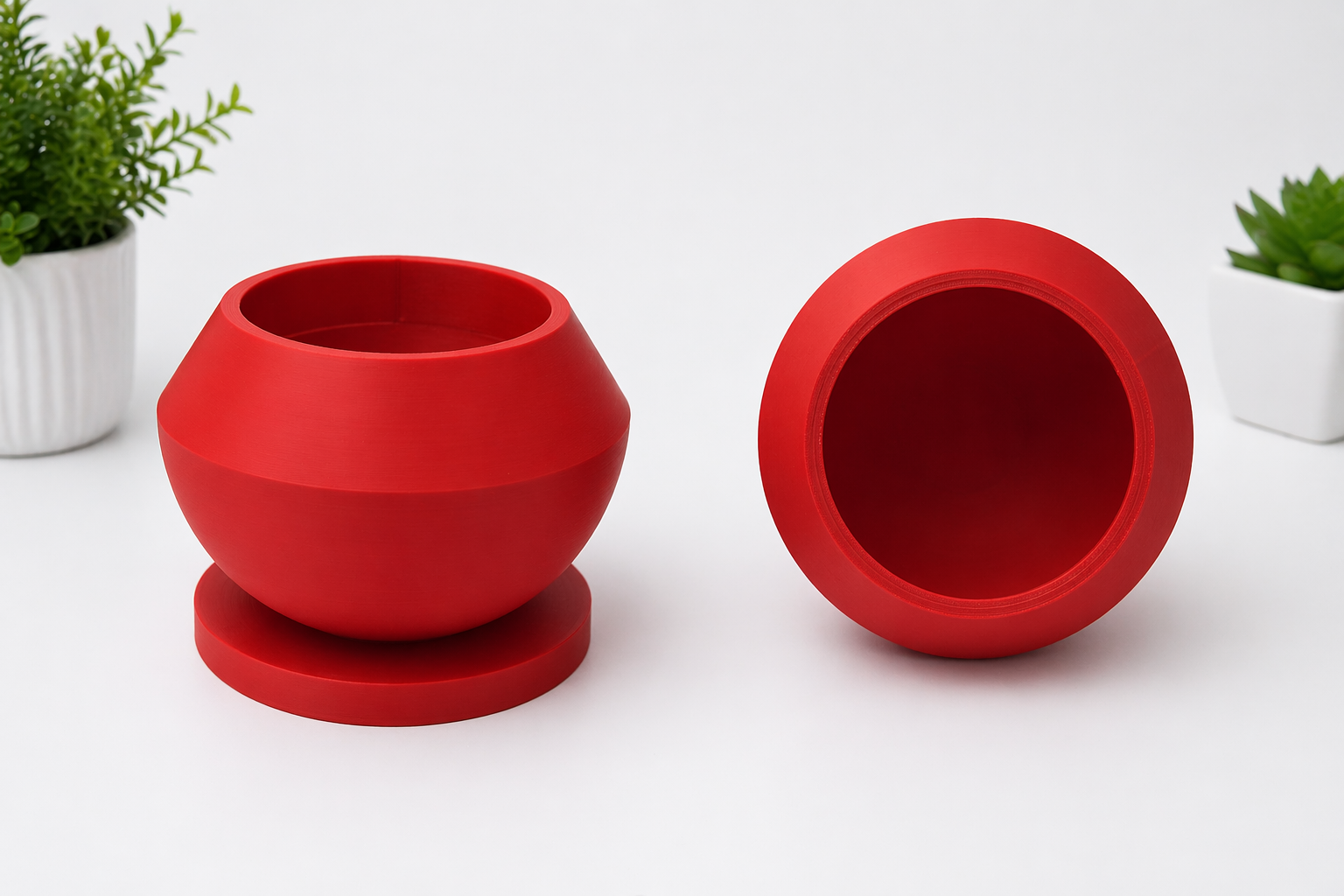 Ghiveci Decorativ 3D – Design Modern cu Suport