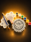 Kit Creativ de Pictat pentru Copii – Tablou Floarea-Soarelui 3D cu Acuarele Incluse