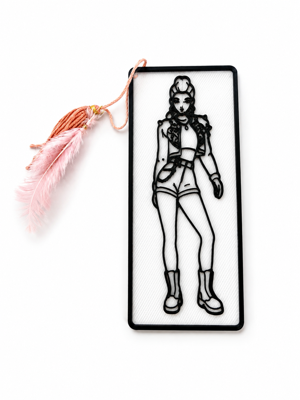 Semn de Carte 3D cu Personaj Feminin – Design Original Threeguys
