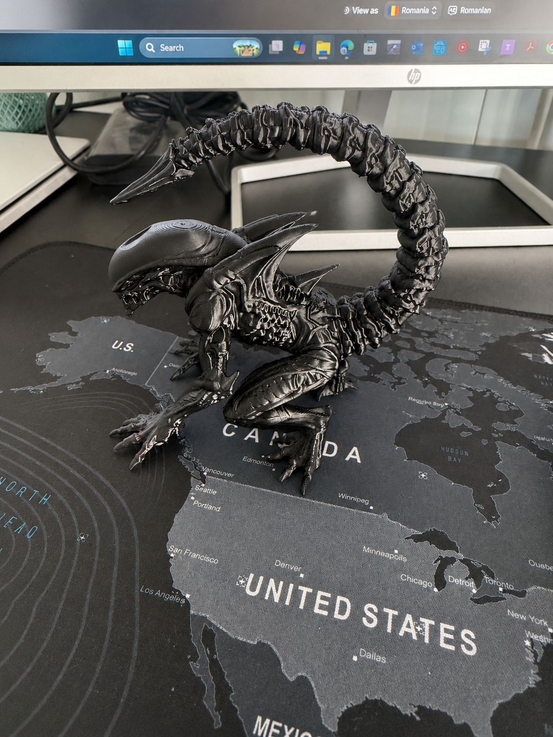 Suport de pix Alien – accesoriu decorativ imprimat 3D