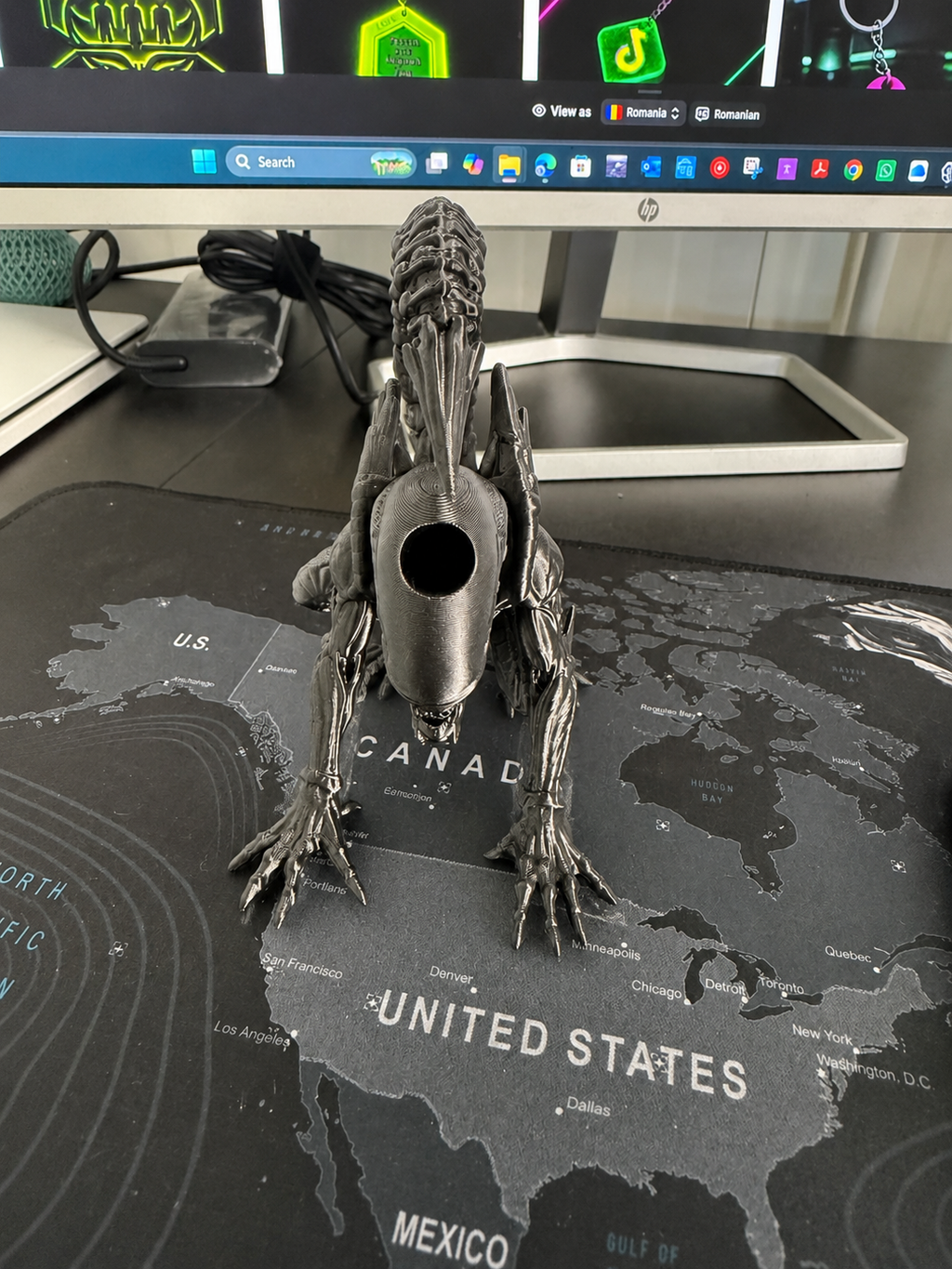 Suport de pix Alien – accesoriu decorativ imprimat 3D