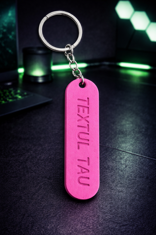 Breloc Personalizat 3D – Blue Edition