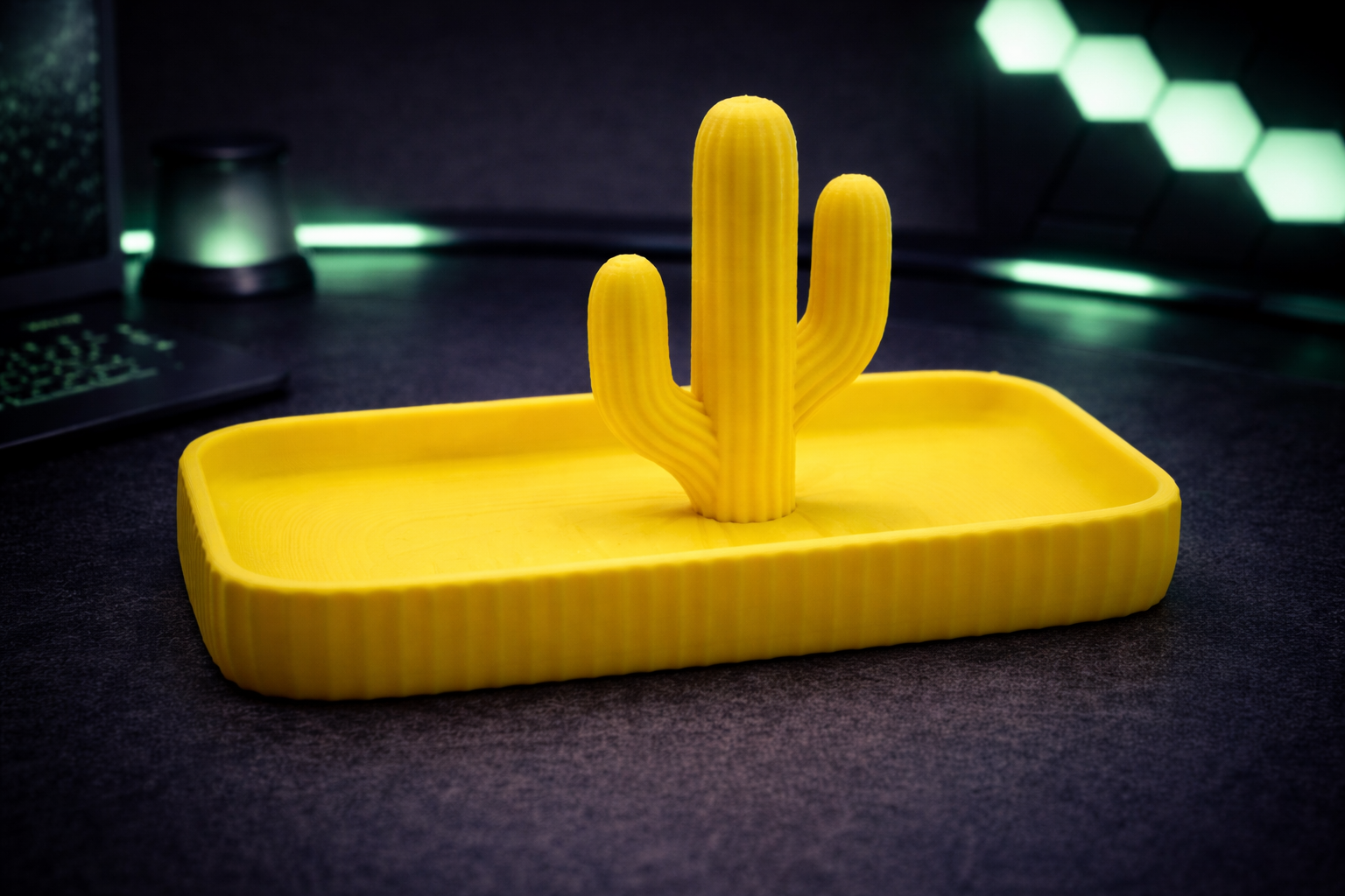 🌵 Organizator Cactus 3D – Suport pentru Bijuterii & Accesorii