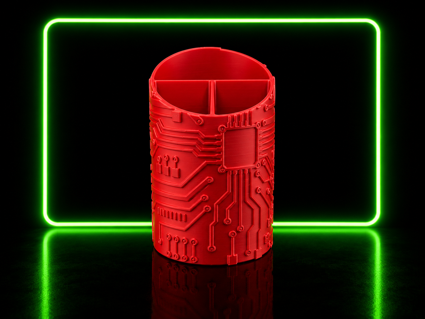 Organizer birou 3D – Circuit Tech Edition 🔴⚡