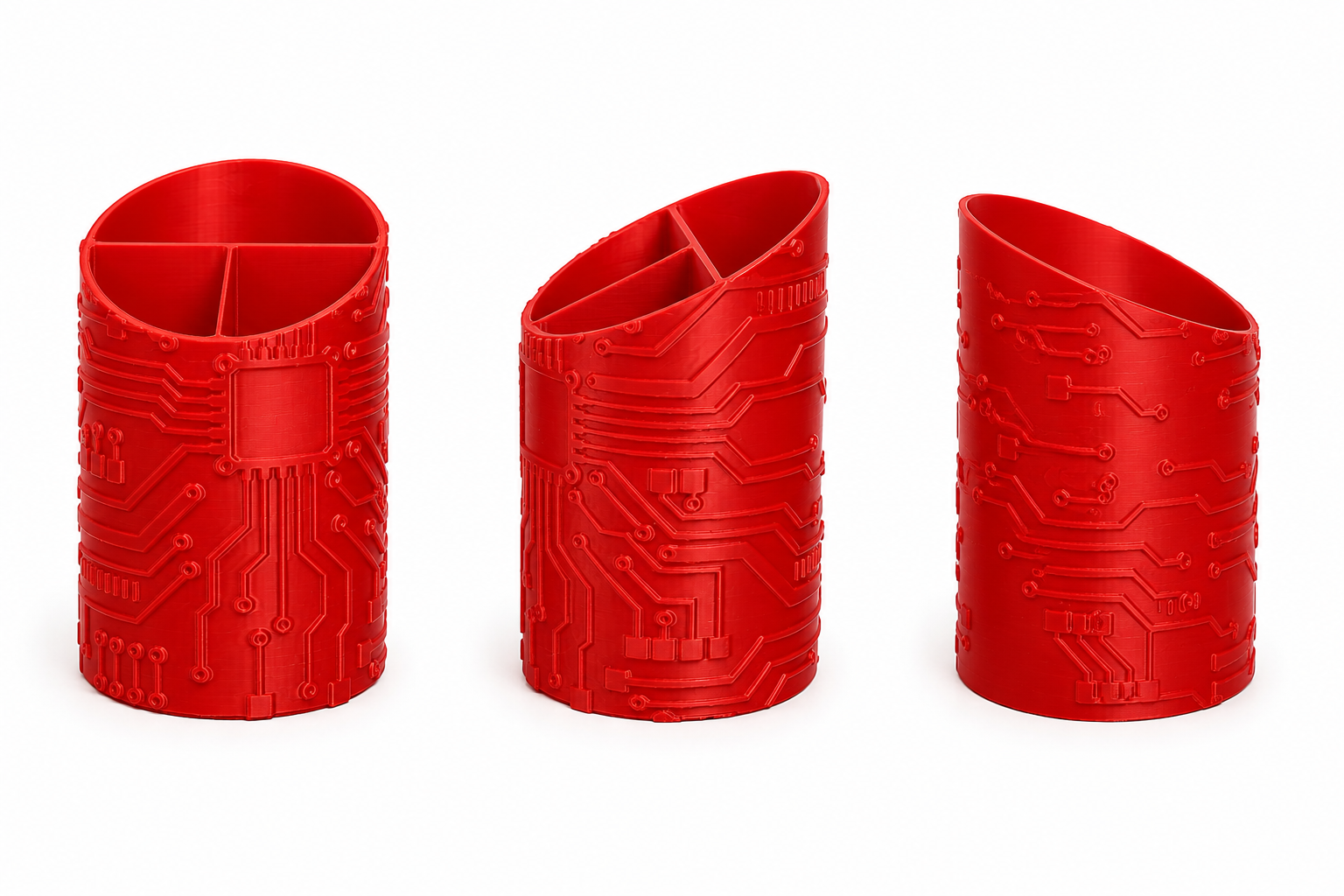 Organizer birou 3D – Circuit Tech Edition 🔴⚡