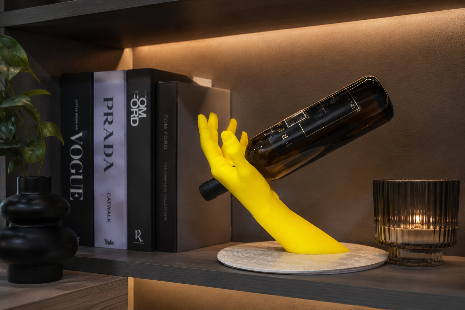 ✨ Suport Decorativ pentru Sticlă – Hand Edition ✨