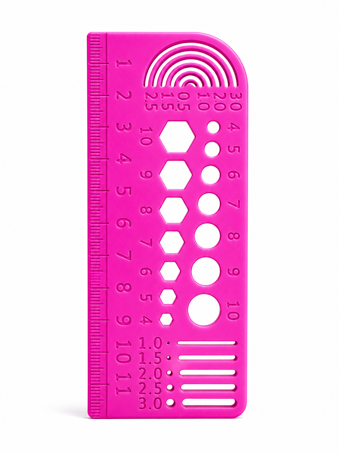📏 Riglă Multifuncțională 120mm – Print 3D Premium