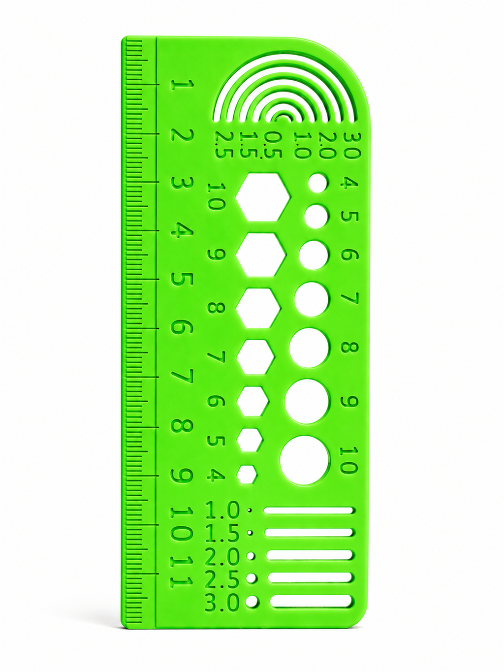 📏 Riglă Multifuncțională 120mm – Print 3D Premium