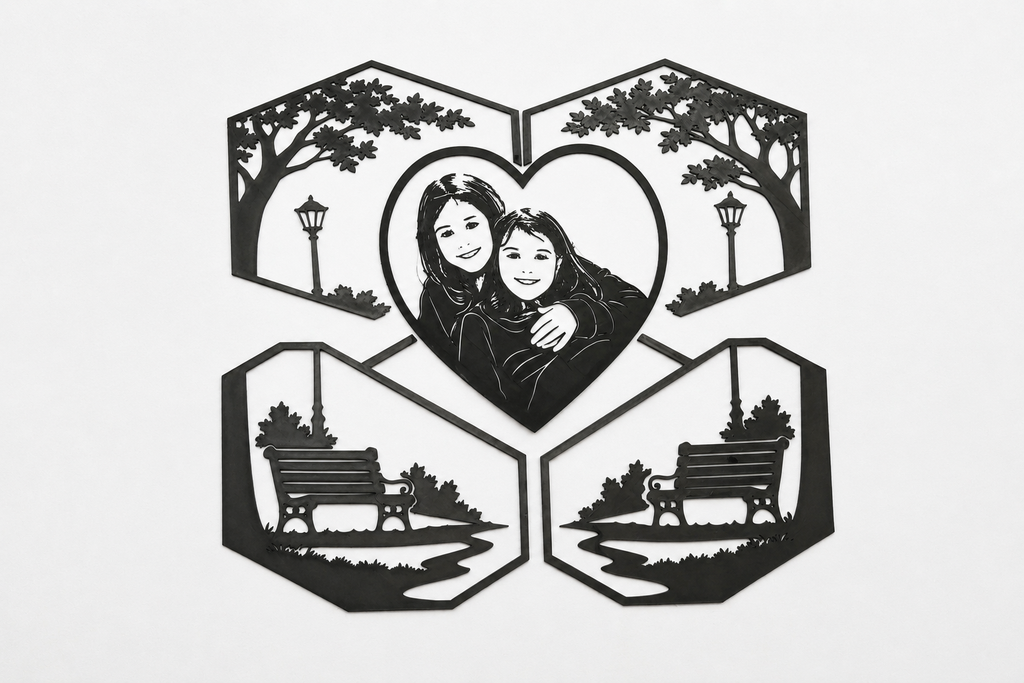 Tablou Personalizat 3D – Amintire de Familie ❤️