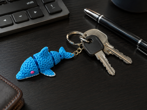 Breloc Delfin Flexibil 3D 🐬