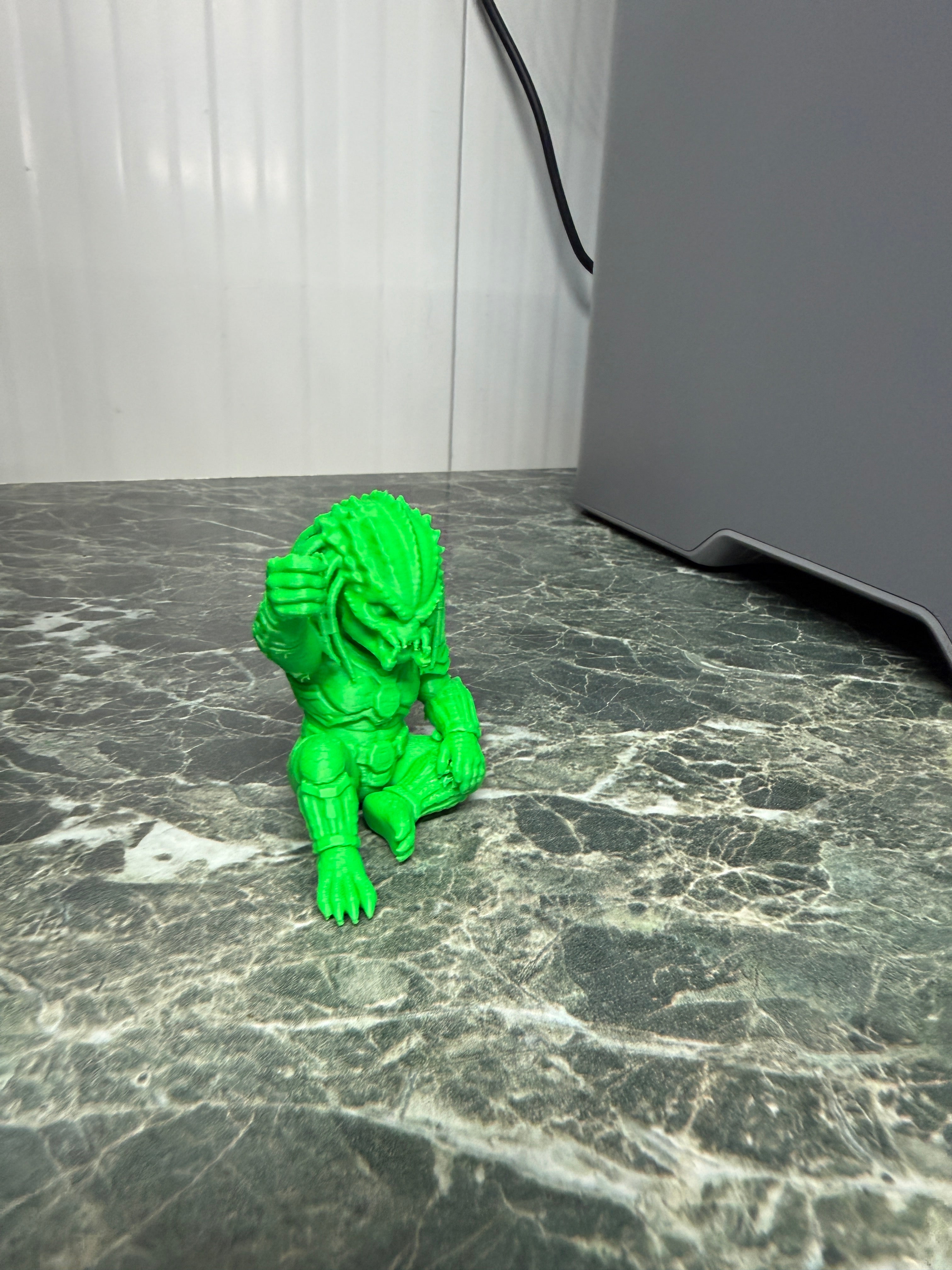 Figurină extraterestru războinic – decor imprimat 3D