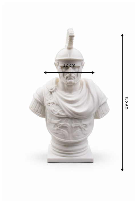 Centurion Roman – Bust Decorativ 3D (19 cm)